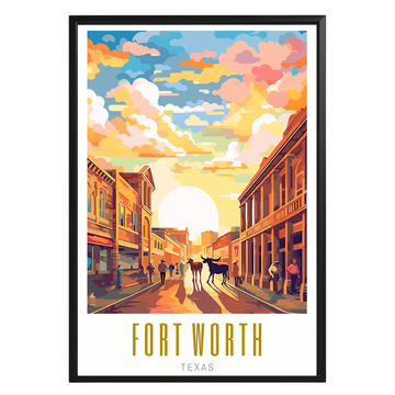 Fort Worth Texas Poster - GroovyGrove