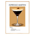 Espresso Martini Retro Cocktail Poster - GroovyGrove