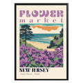 New Jersey Flower Market Vintage Poster - GroovyGrove