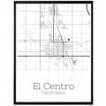 El Centro California City Map Poster - GroovyGrove