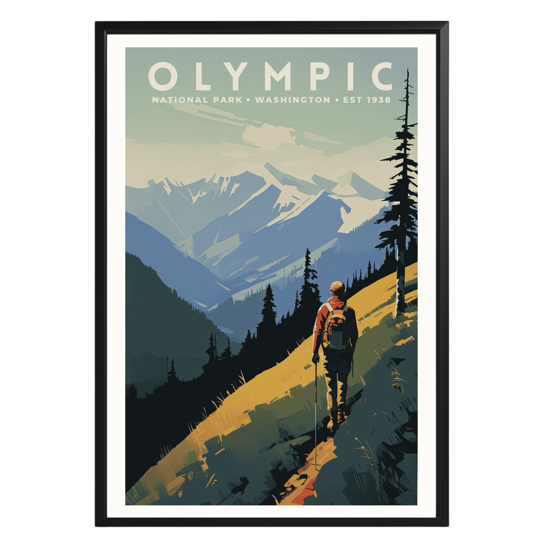 Olympic National Park Vintage Poster - GroovyGrove