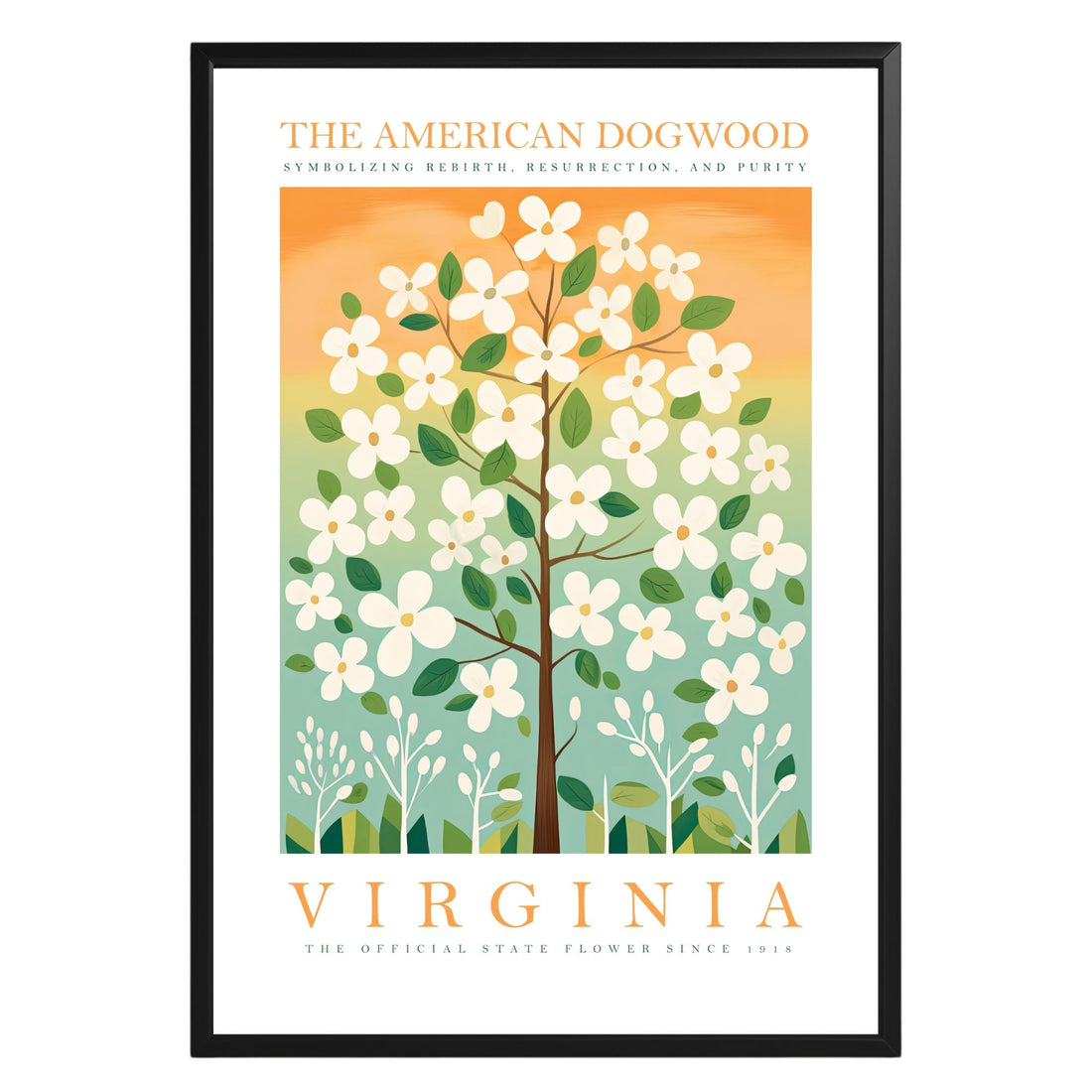 Virginia State Flower Poster - GroovyGrove