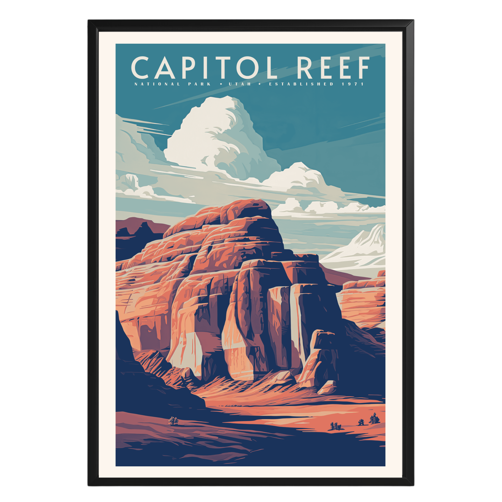 Capitol Reef National Park Vintage Poster - GroovyGrove