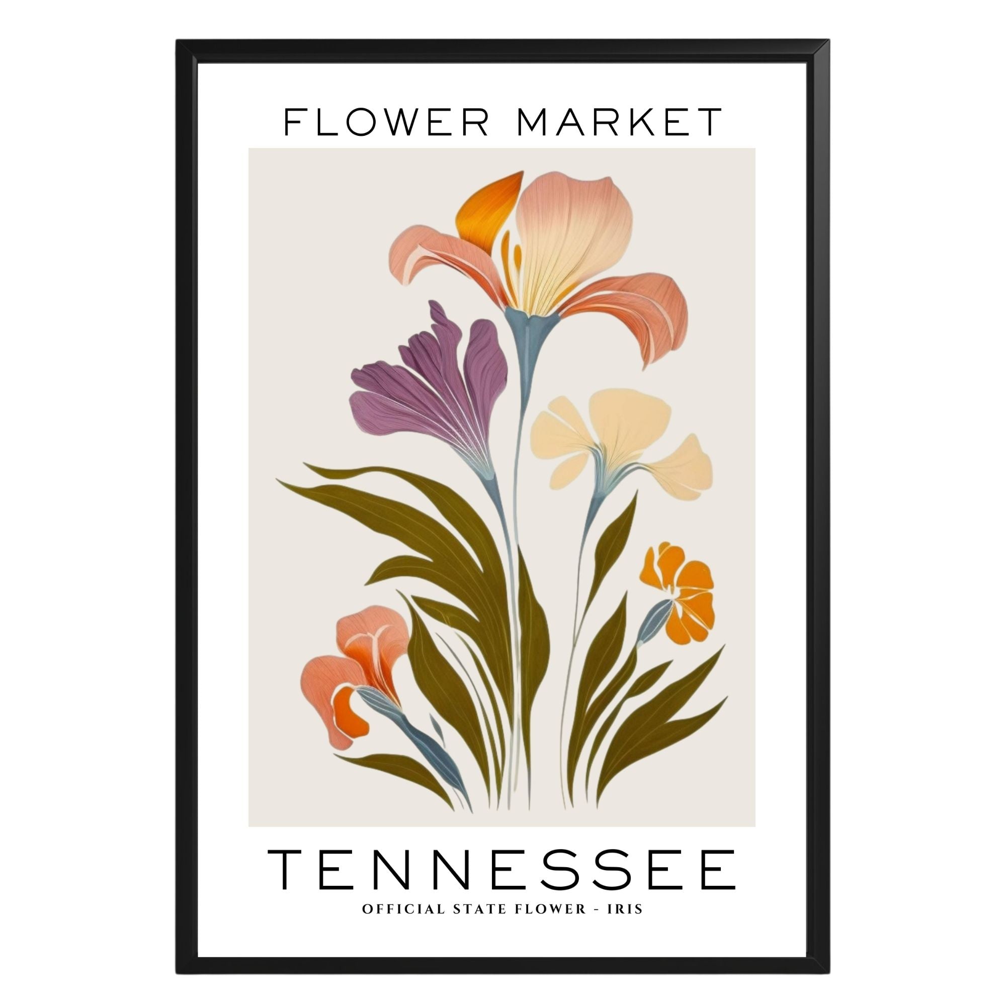 Tennessee Flower Market Poster - GroovyGrove