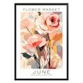 June Birthday Flower Market Poster - GroovyGrove