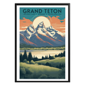 Grand Teton National Park Vintage Poster - GroovyGrove