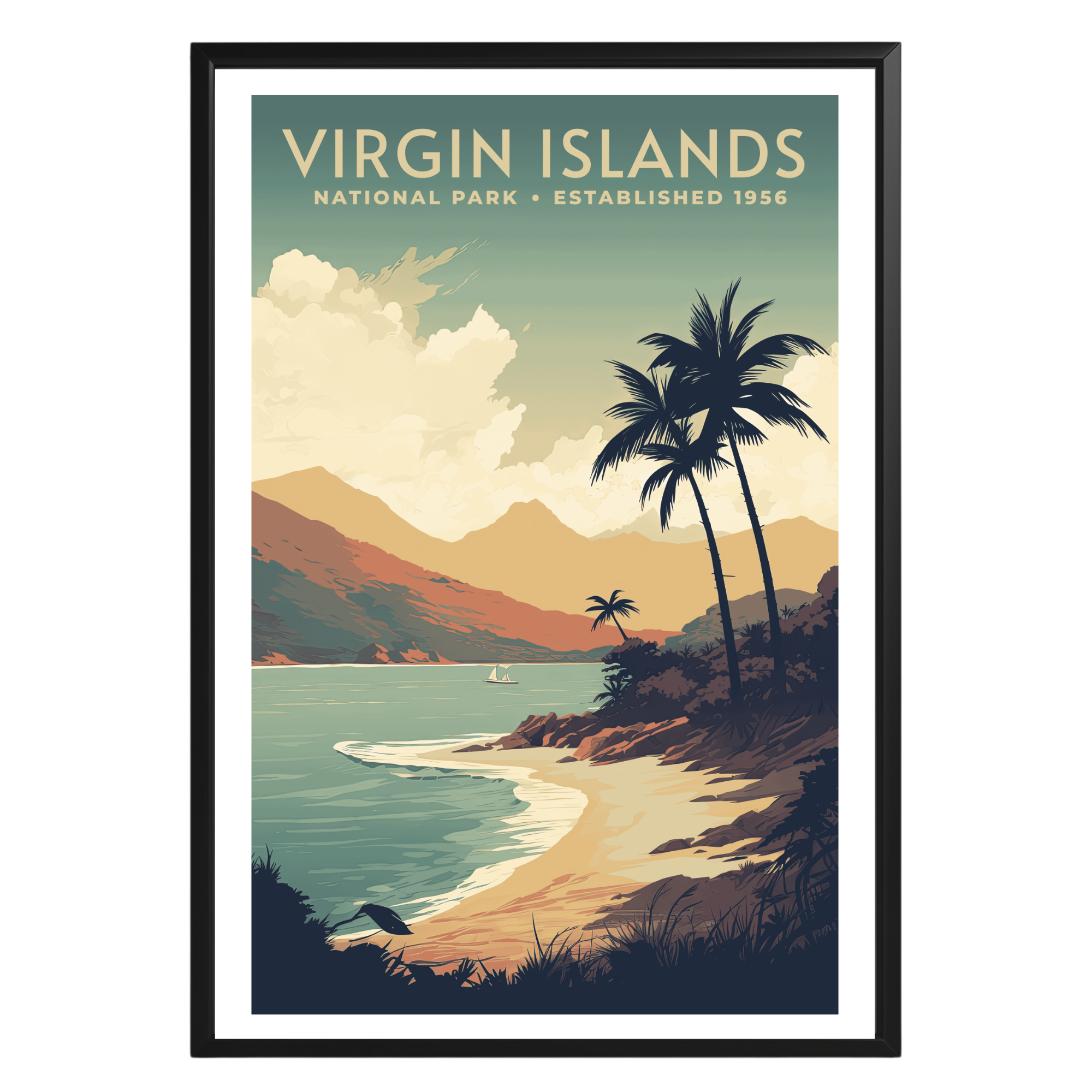 Virgin Islands National Park Vintage Poster - GroovyGrove