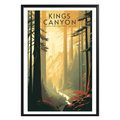 Kings Canyon National Park Vintage Poster - GroovyGrove