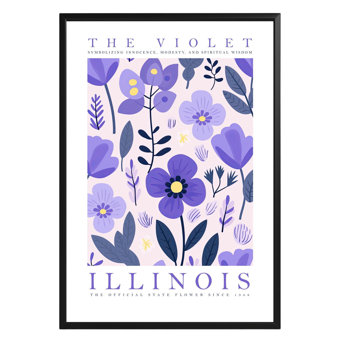 Illinois State Flower Poster - GroovyGrove