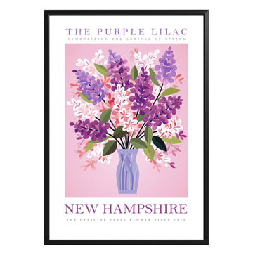 New Hampshire State Flower Poster - GroovyGrove