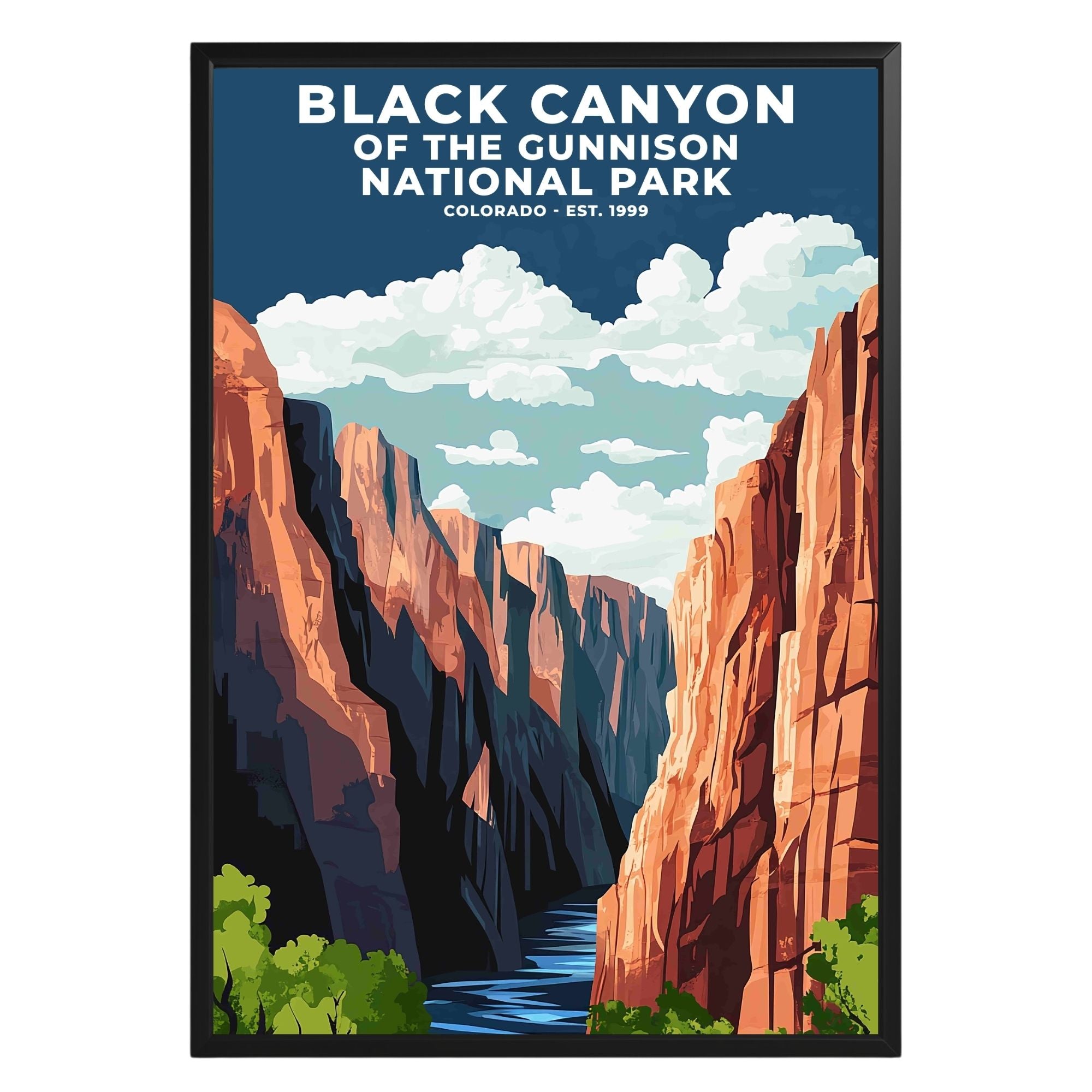 Black Canyon of the Gunnison National Park Poster - GroovyGrove