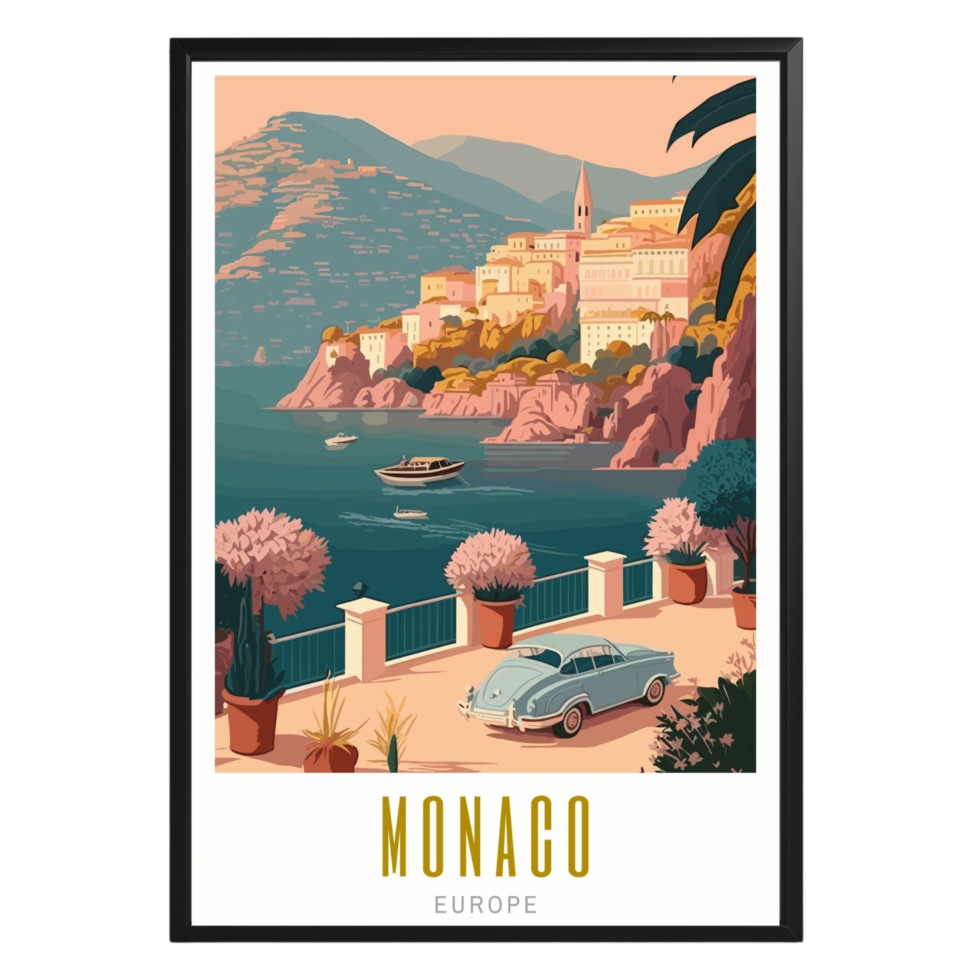 Monaco Poster - GroovyGrove