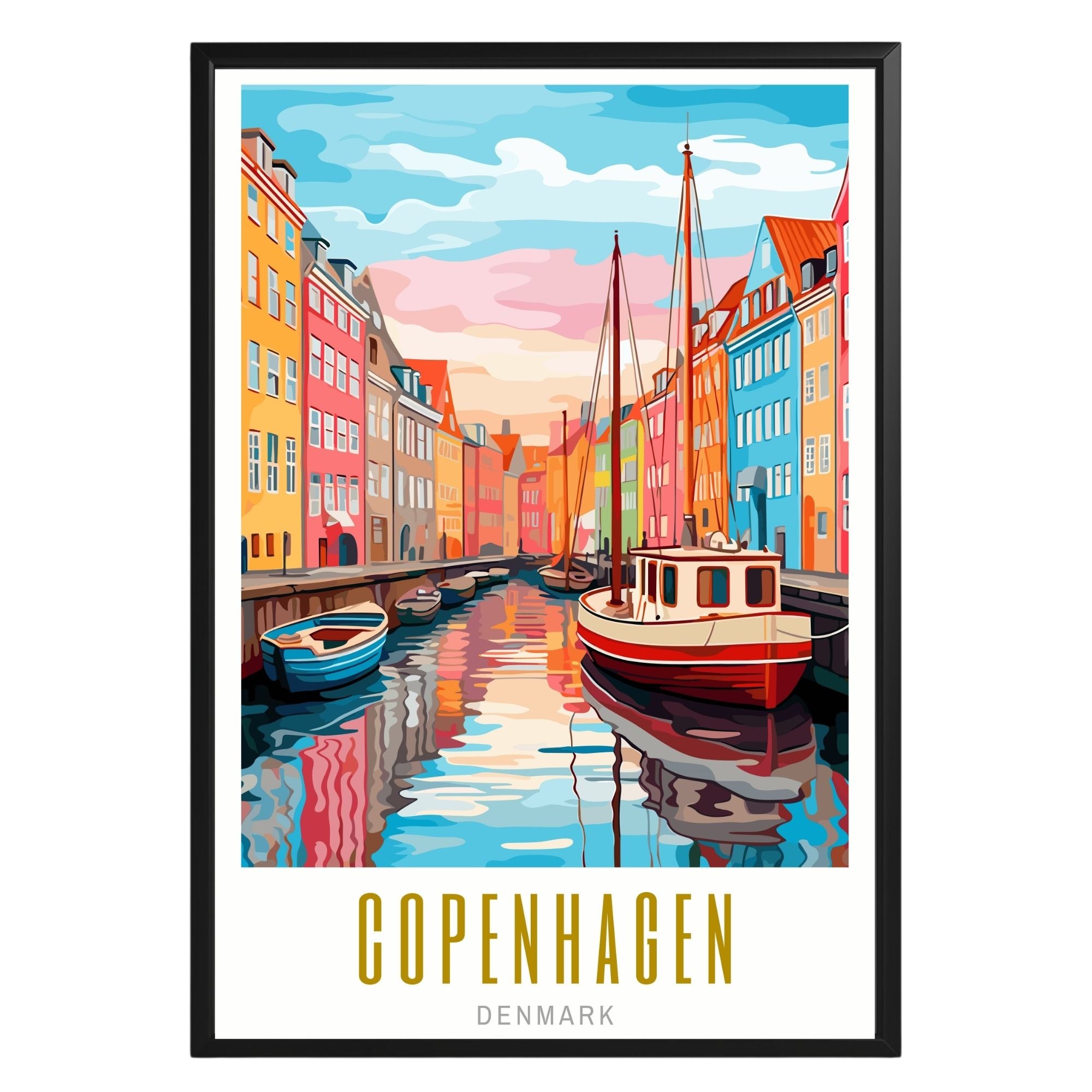 Copenhagen Denmark Poster - GroovyGrove