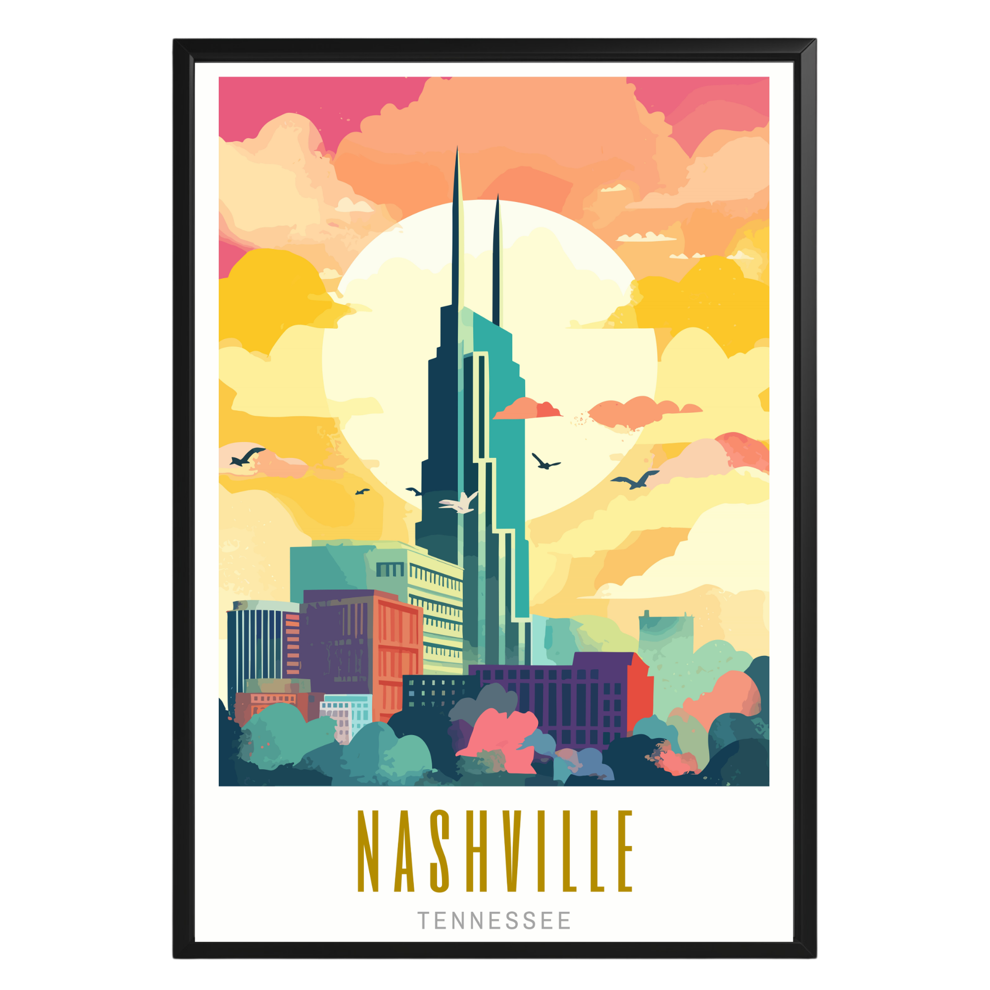 Nashville Tennessee Poster - GroovyGrove