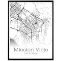 Mission Viejo California City Map Poster - GroovyGrove