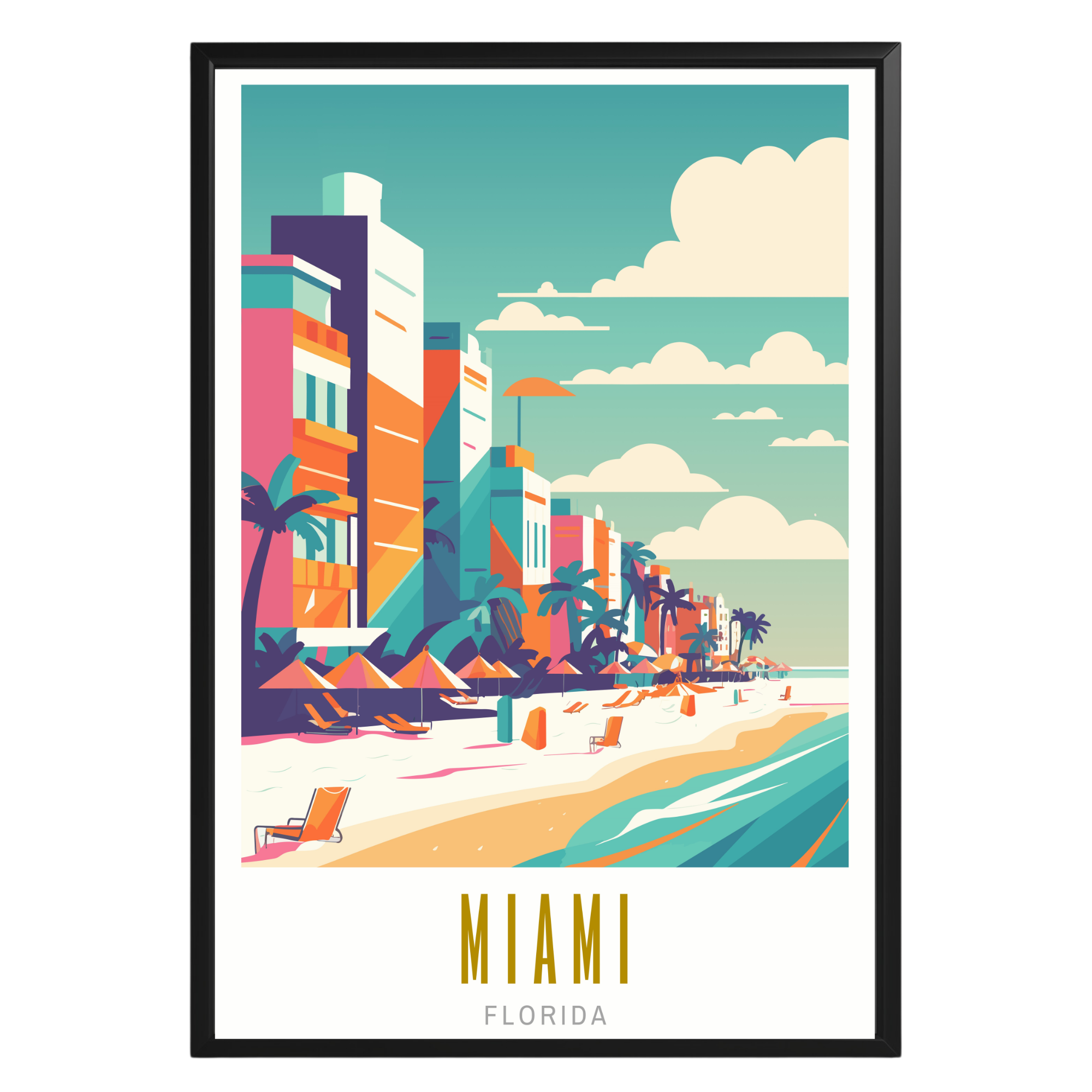 Miami Florida Poster - GroovyGrove