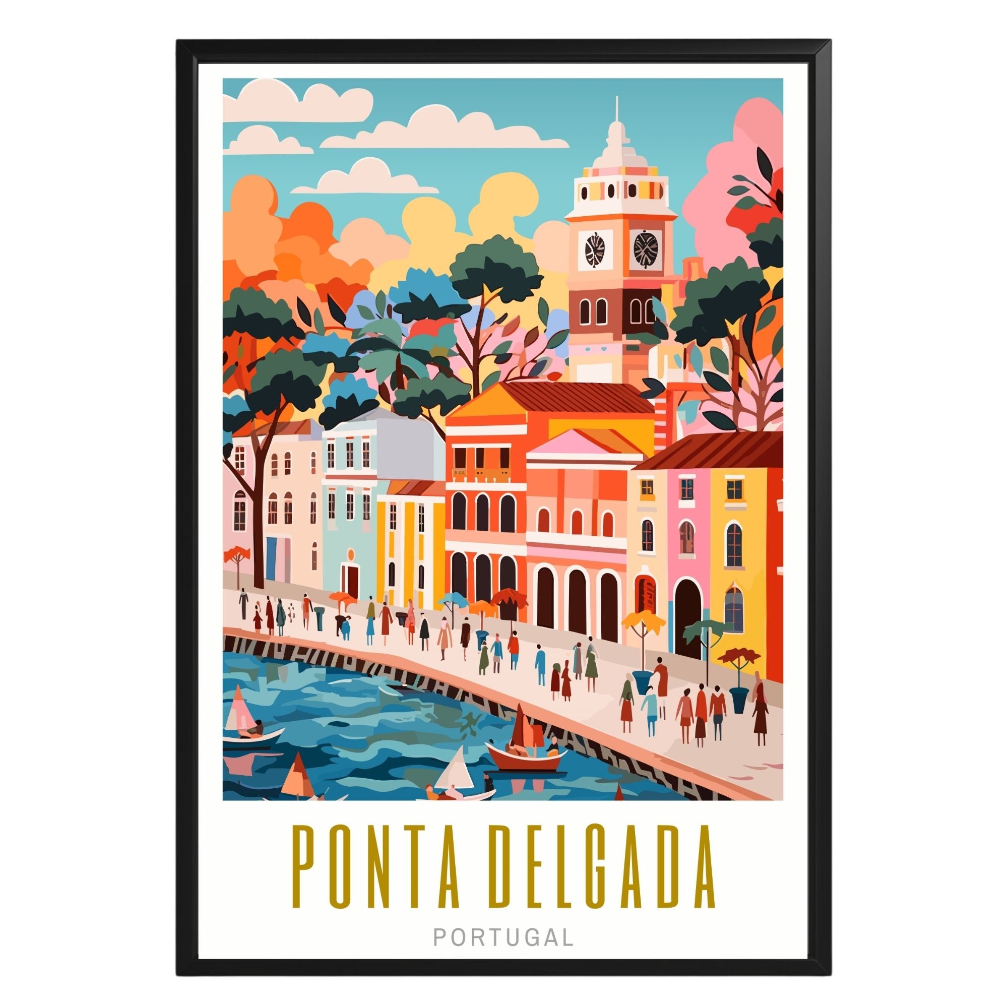 Ponta Delgada Portugal Poster - GroovyGrove