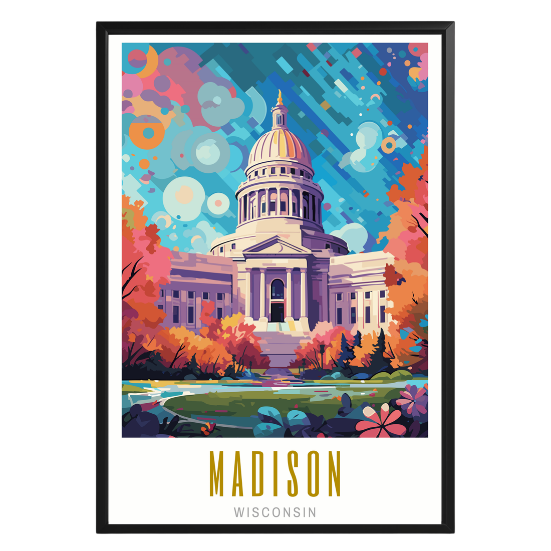 Madison Wisconsin Poster - GroovyGrove