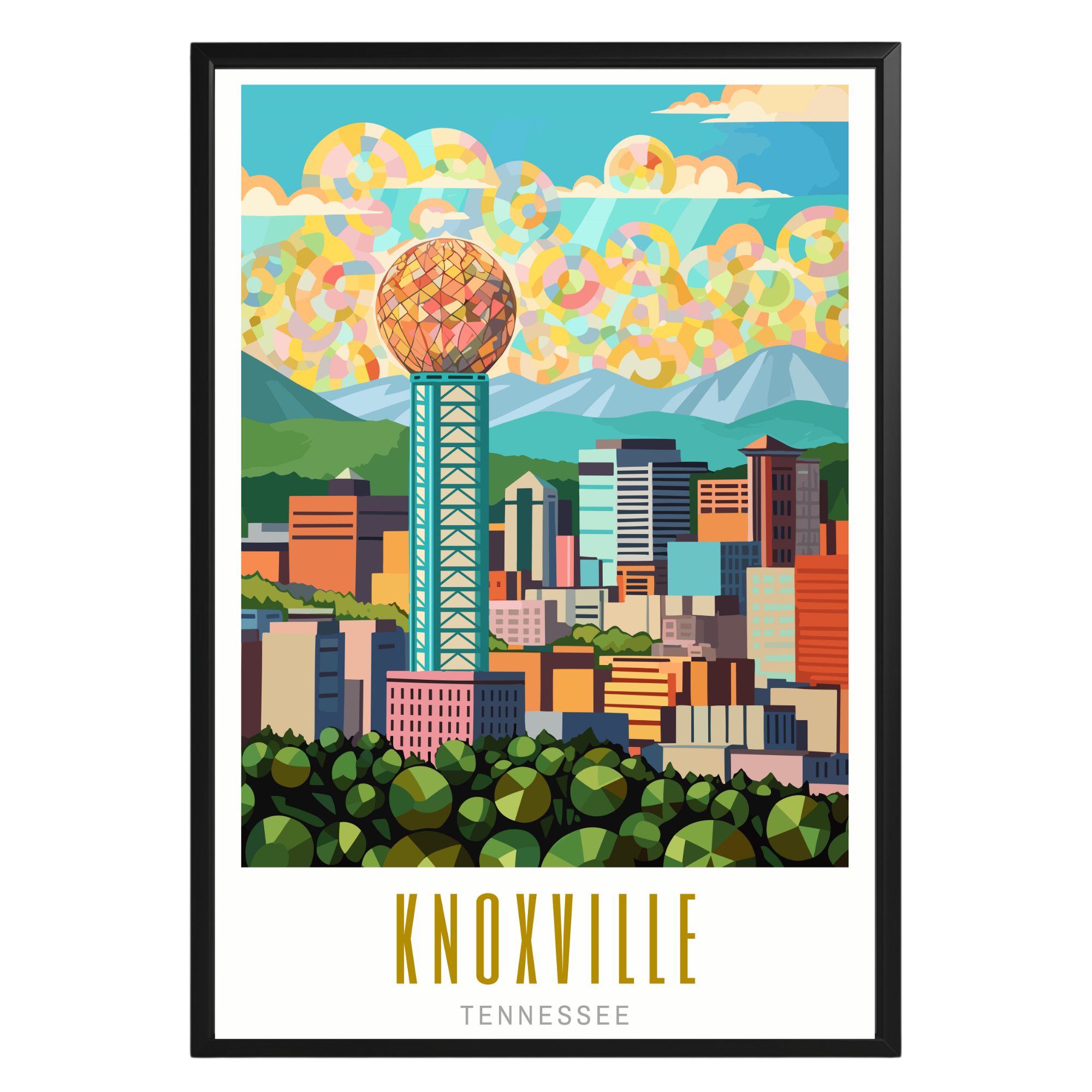 Knoxville Tennessee Poster - GroovyGrove