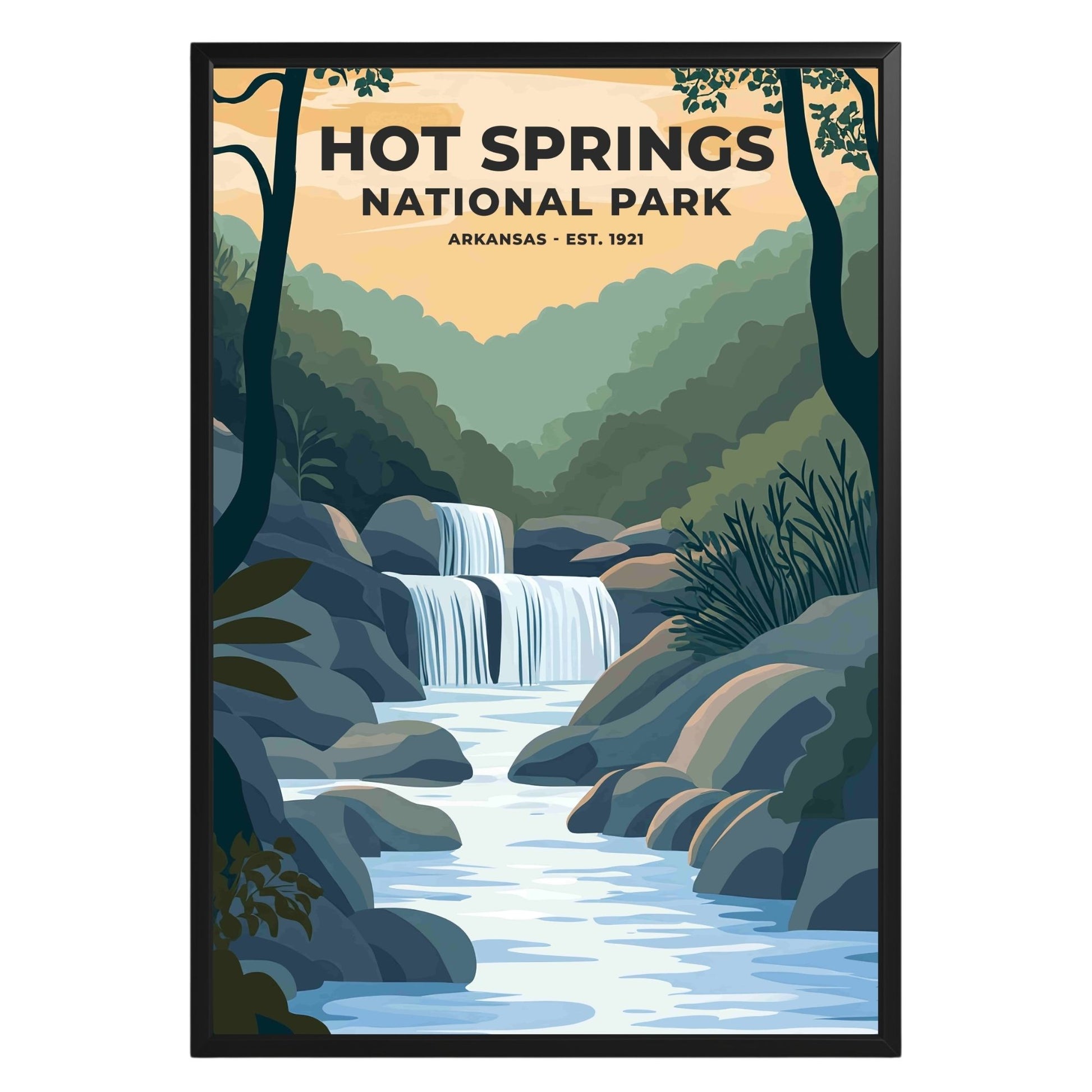 Hot Springs National Park Poster - GroovyGrove