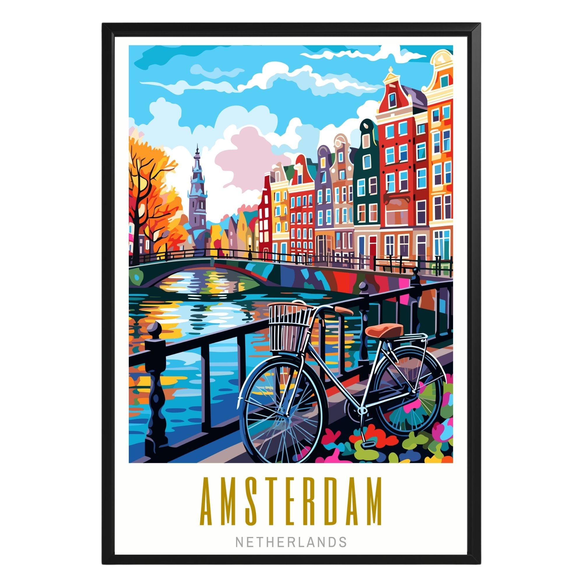 Amsterdam Netherlands Poster - GroovyGrove