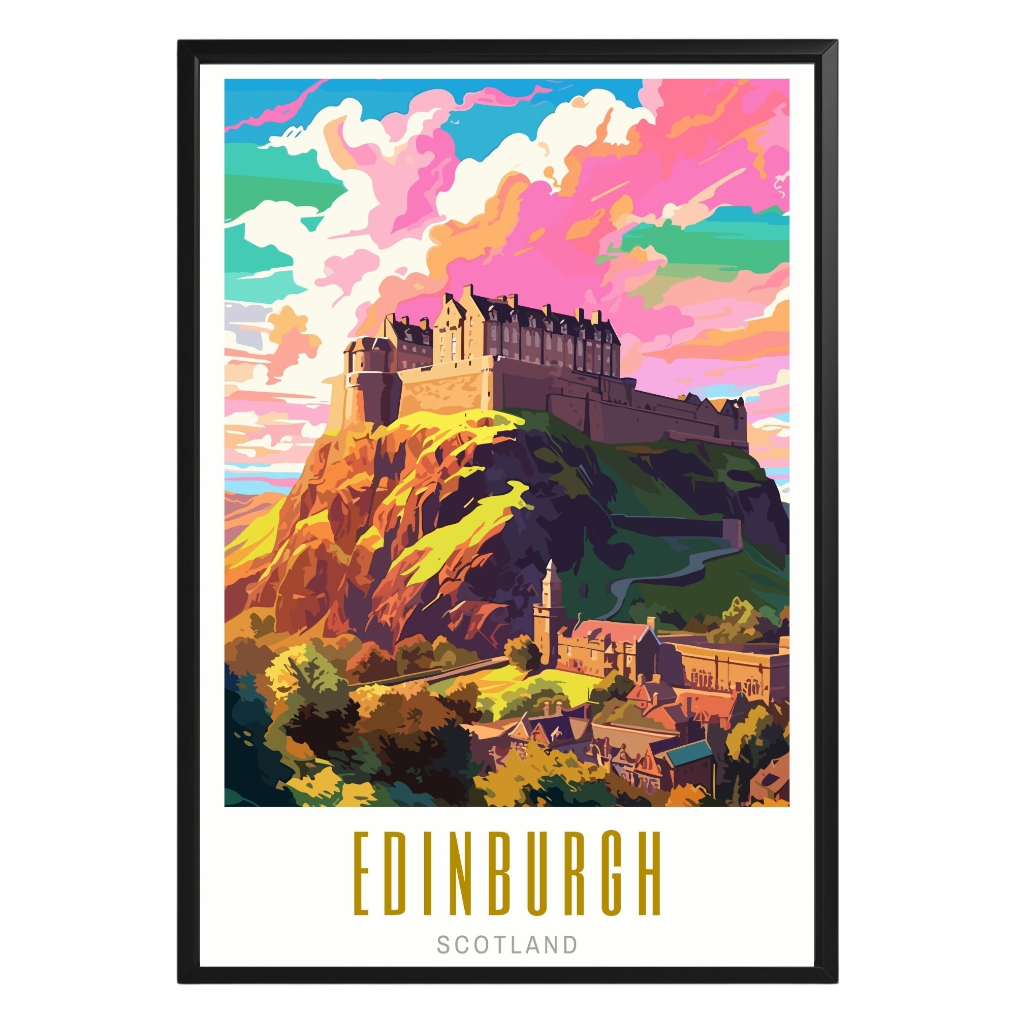 Edinburgh Scotland Poster - GroovyGrove