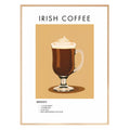 Irish Coffee Retro Cocktail Poster - GroovyGrove