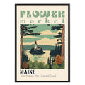 Maine Flower Market Vintage Poster - GroovyGrove