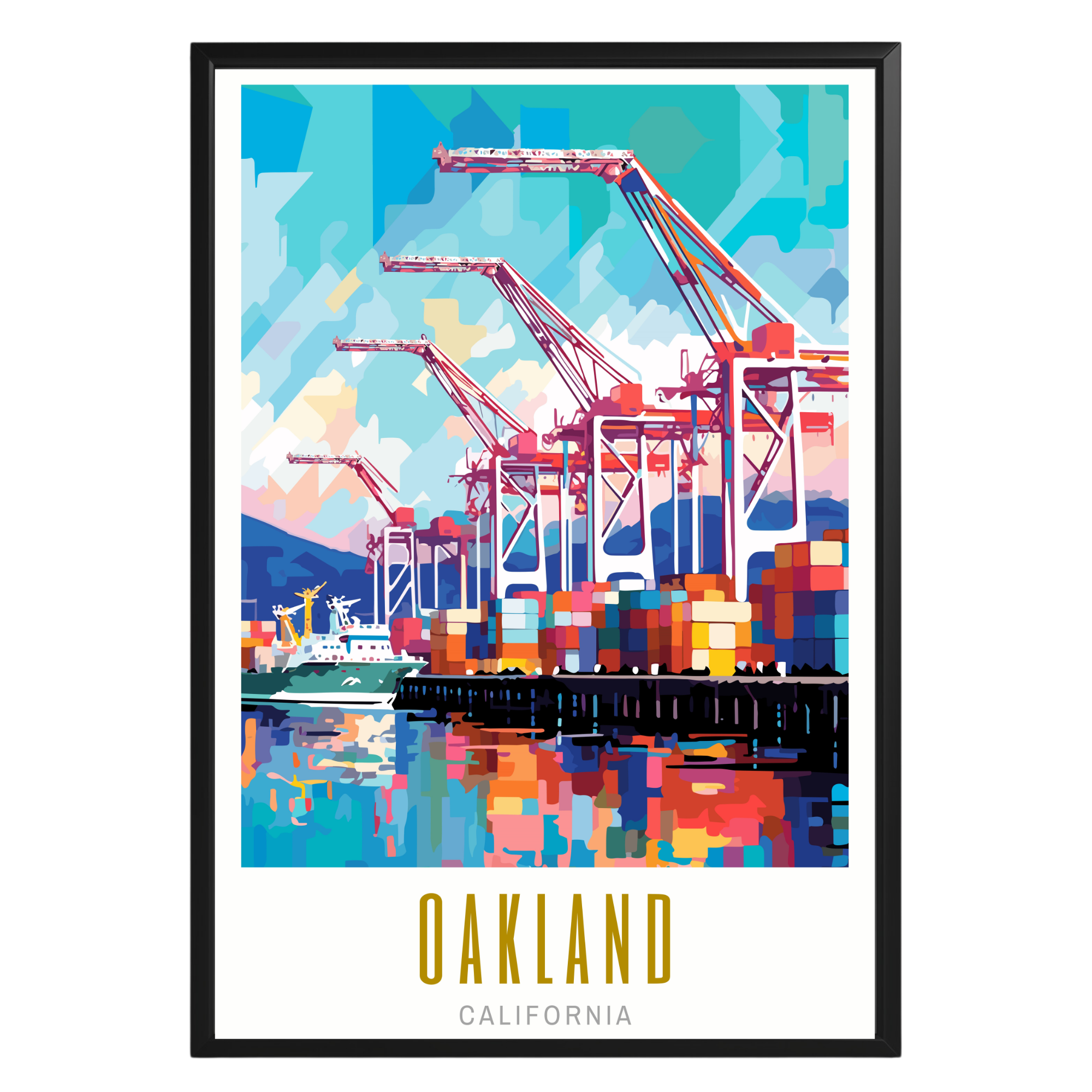 Oakland California Poster - GroovyGrove