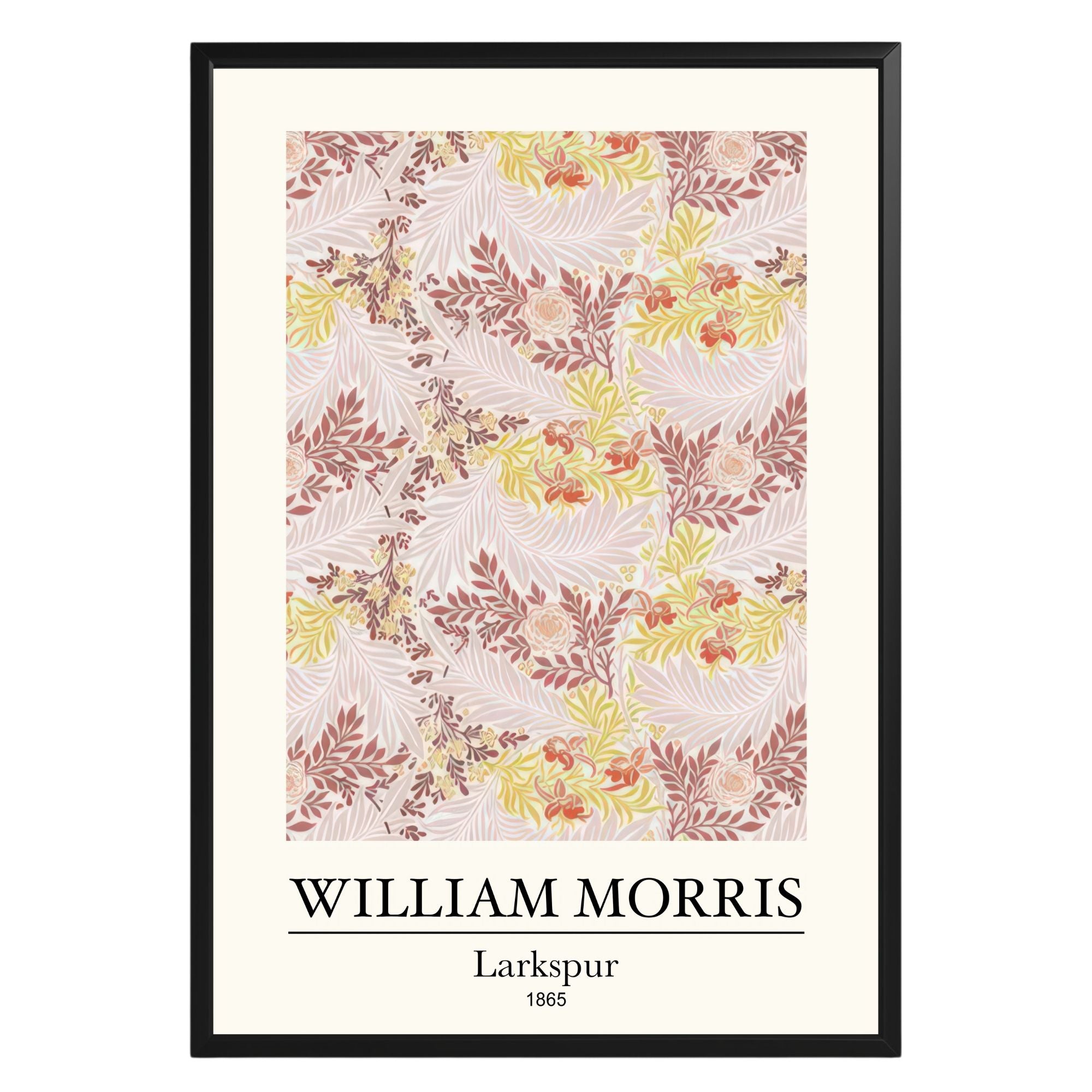 Larkspur 1865 William Morris Poster - GroovyGrove