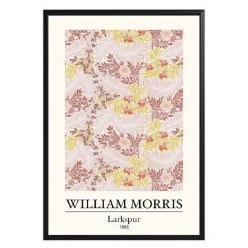 Larkspur 1865 William Morris Poster - GroovyGrove