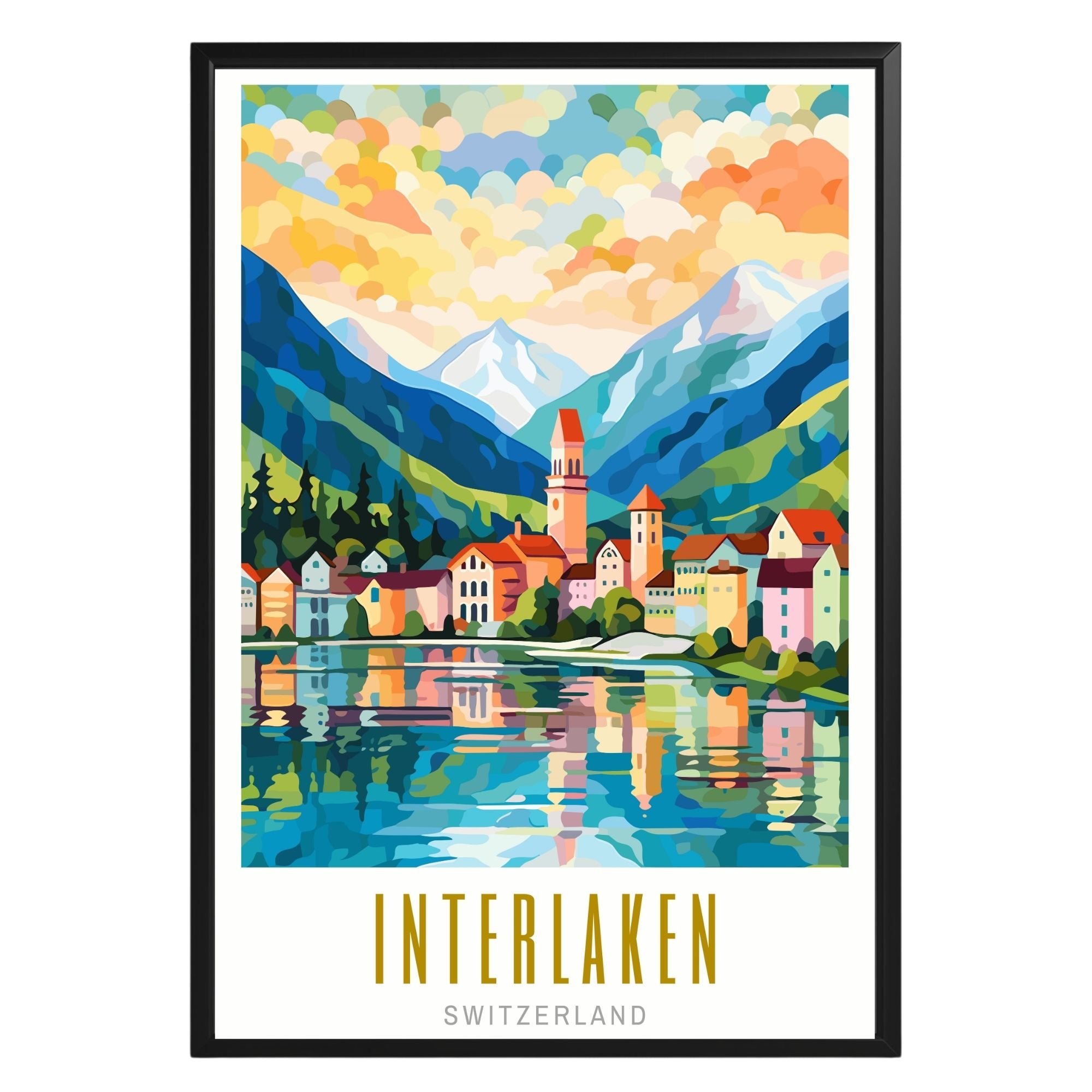 Interlaken Switzerland Poster - GroovyGrove