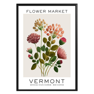 Vermont Flower Market Poster - GroovyGrove