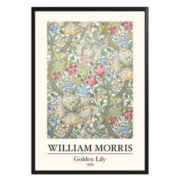 Golden Lily 1870 William Morris Poster - GroovyGrove