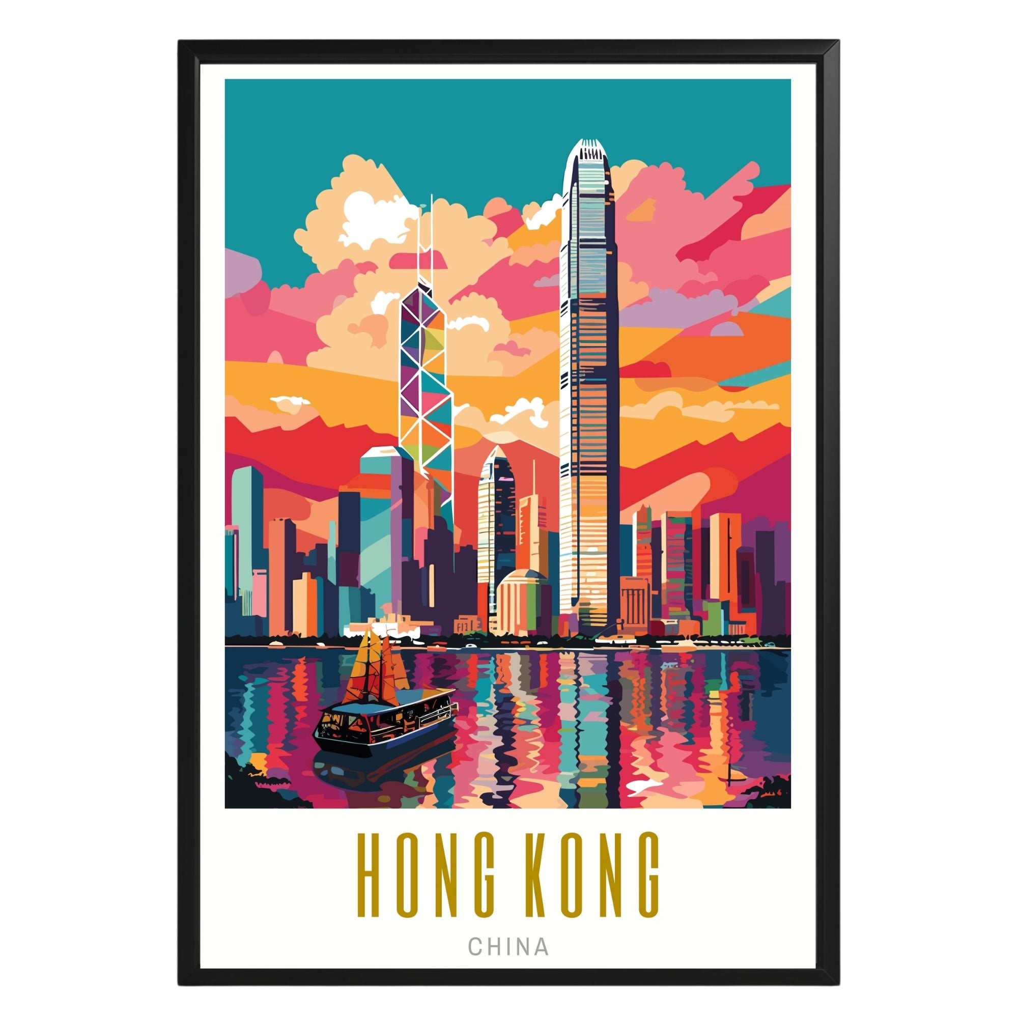 Hong Kong China Poster - GroovyGrove