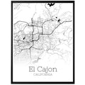 El Cajon California City Map Poster - GroovyGrove