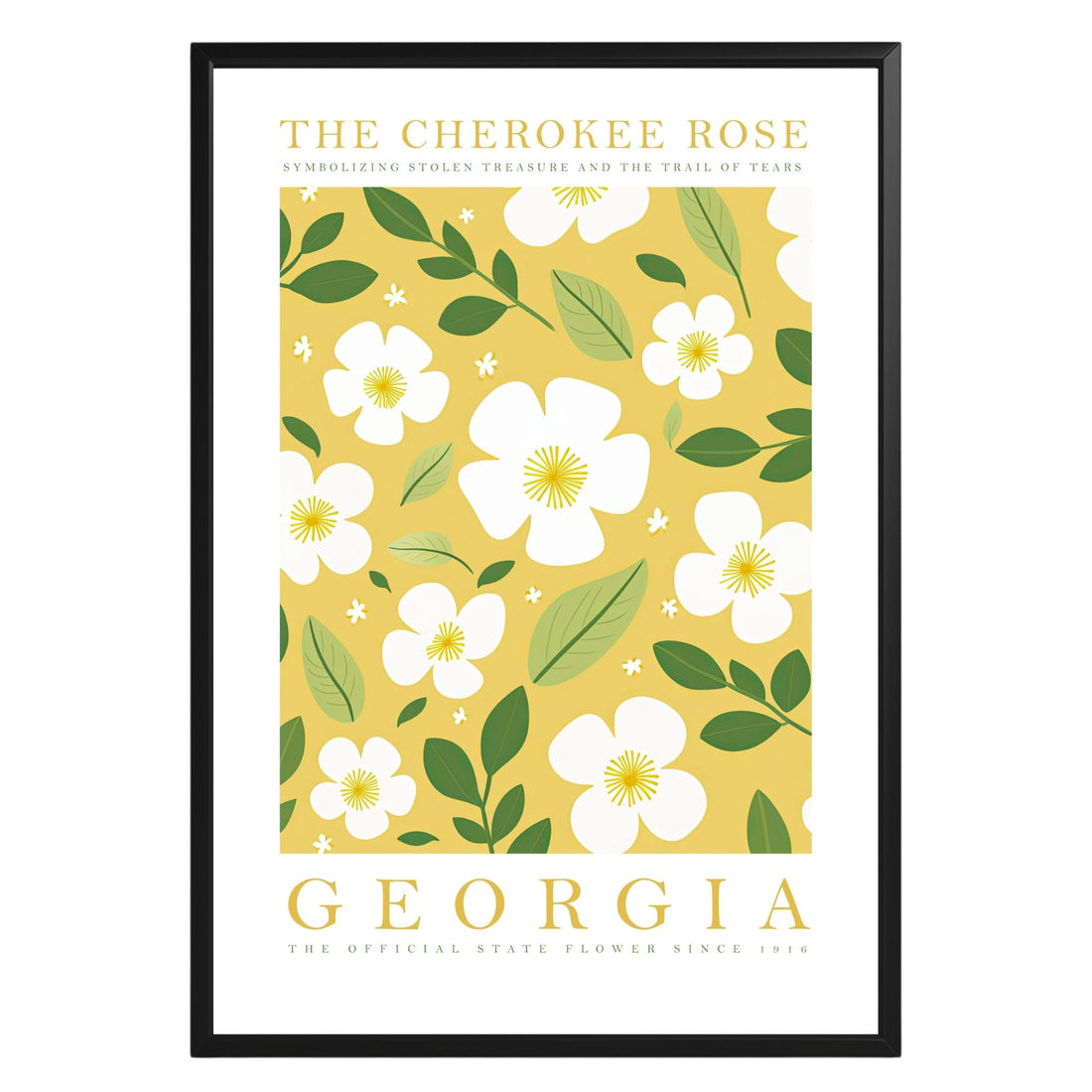 Georgia State Flower Poster - GroovyGrove