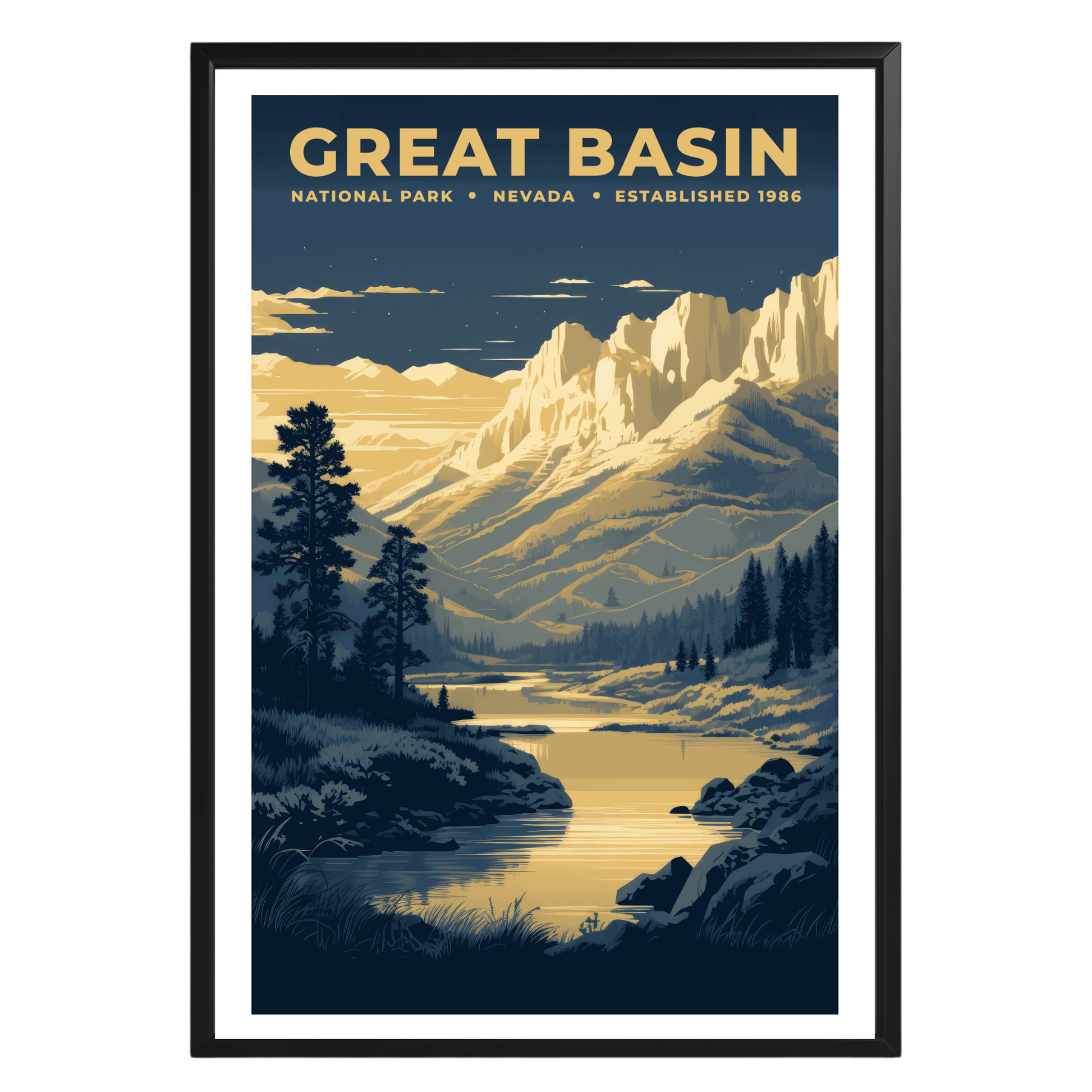 Great Basin National Park Vintage Poster - GroovyGrove