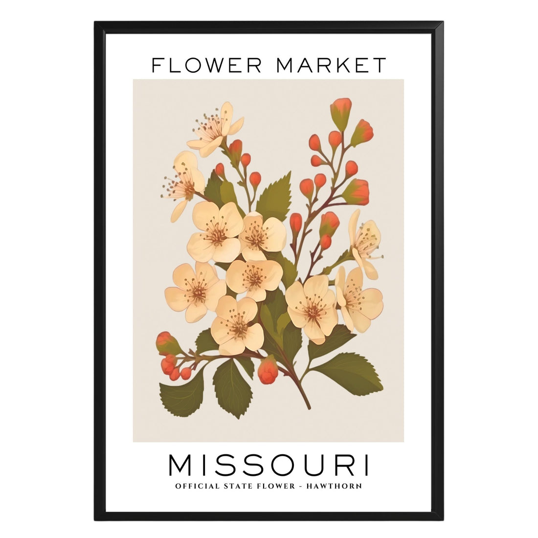 Missouri Flower Market Poster - GroovyGrove