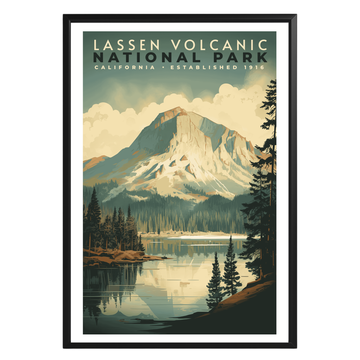 Lassen Volcanic National Park Vintage Poster - GroovyGrove