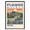 Texas Flower Market Vintage Poster - GroovyGrove