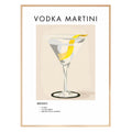 Vodka Martini Retro Cocktail Poster - GroovyGrove