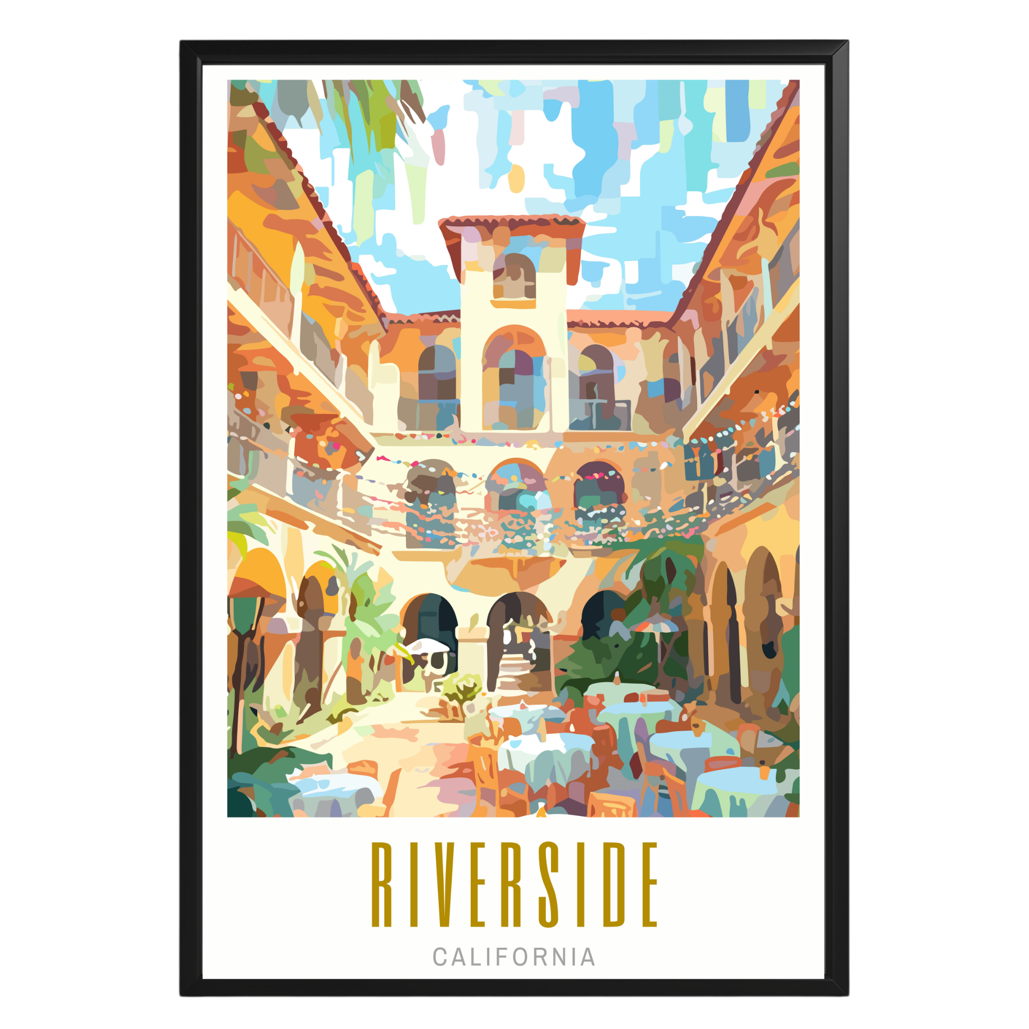 Riverside California Poster - GroovyGrove