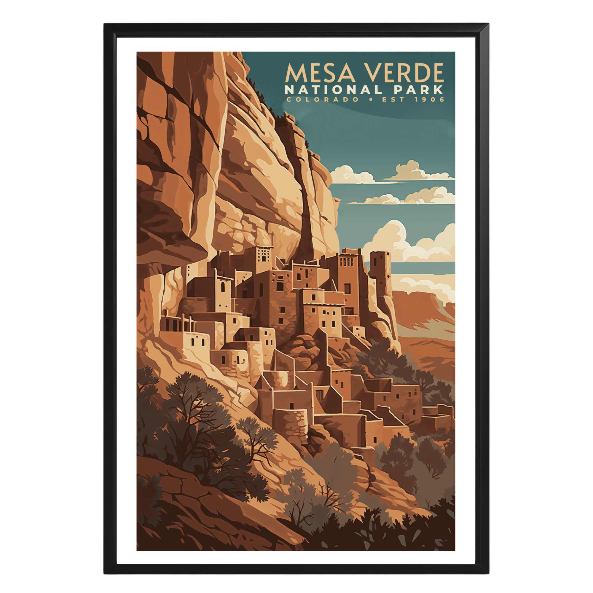 Mesa Verde National Park Vintage Poster - GroovyGrove