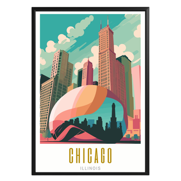 Chicago Illinois Poster - GroovyGrove