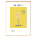 Daiquiri Retro Cocktail Poster - GroovyGrove