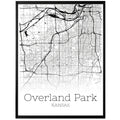 Overland Park Kansas City Map Poster - GroovyGrove