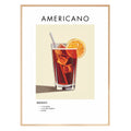 Americano Retro Cocktail Poster - GroovyGrove