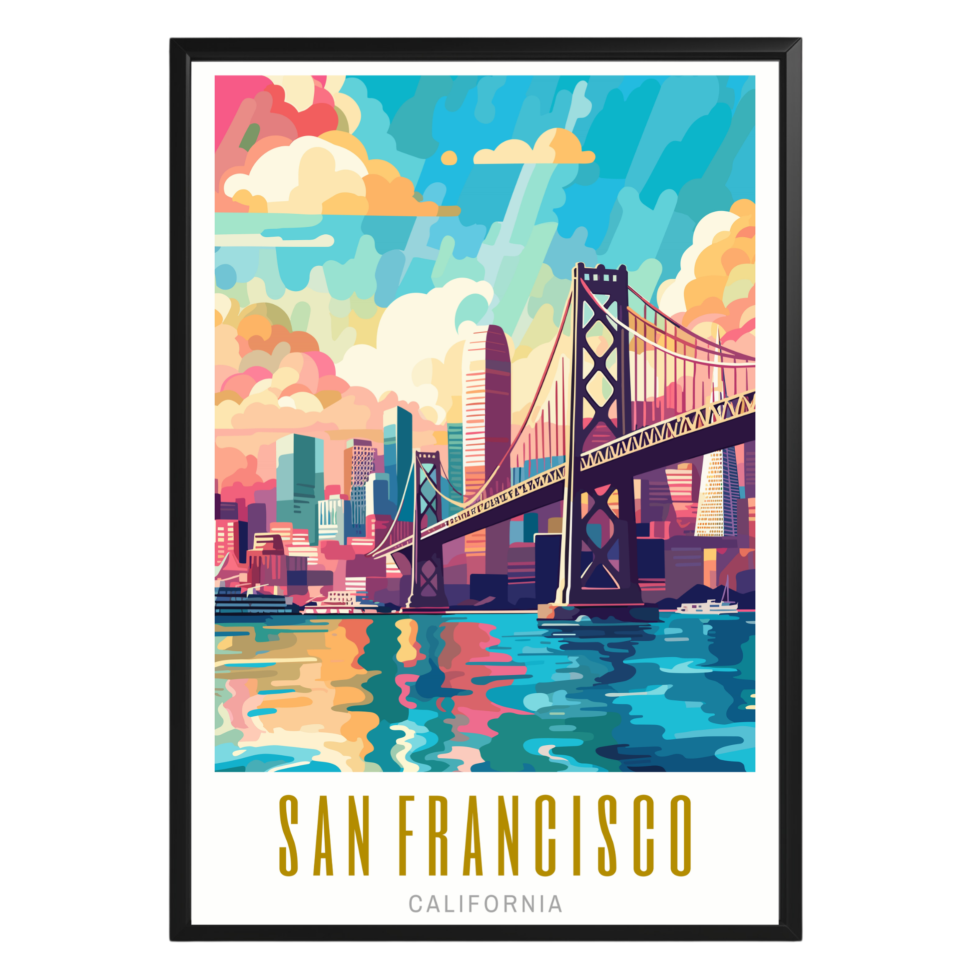 San Francisco California Poster - GroovyGrove