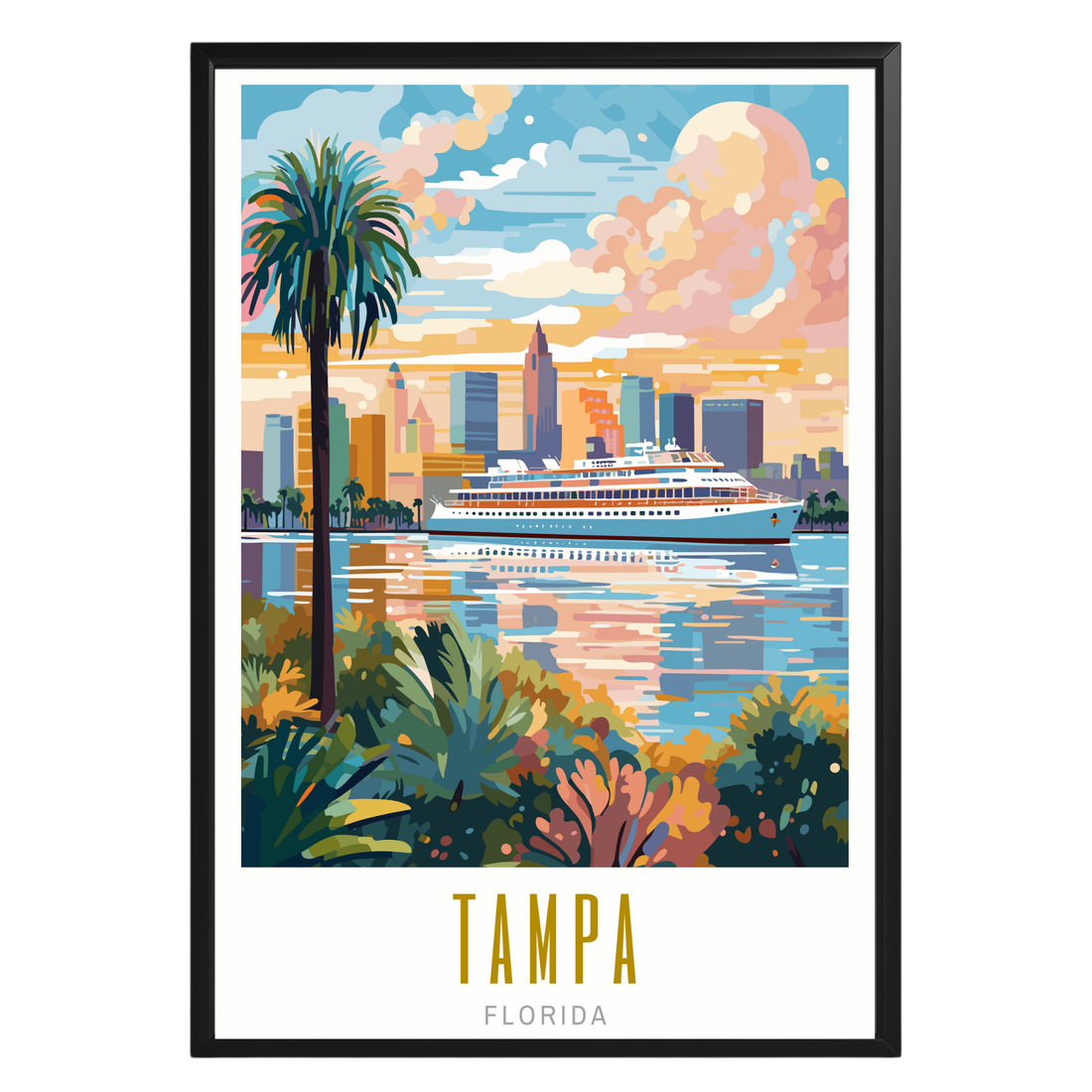 Tampa Florida Poster - GroovyGrove